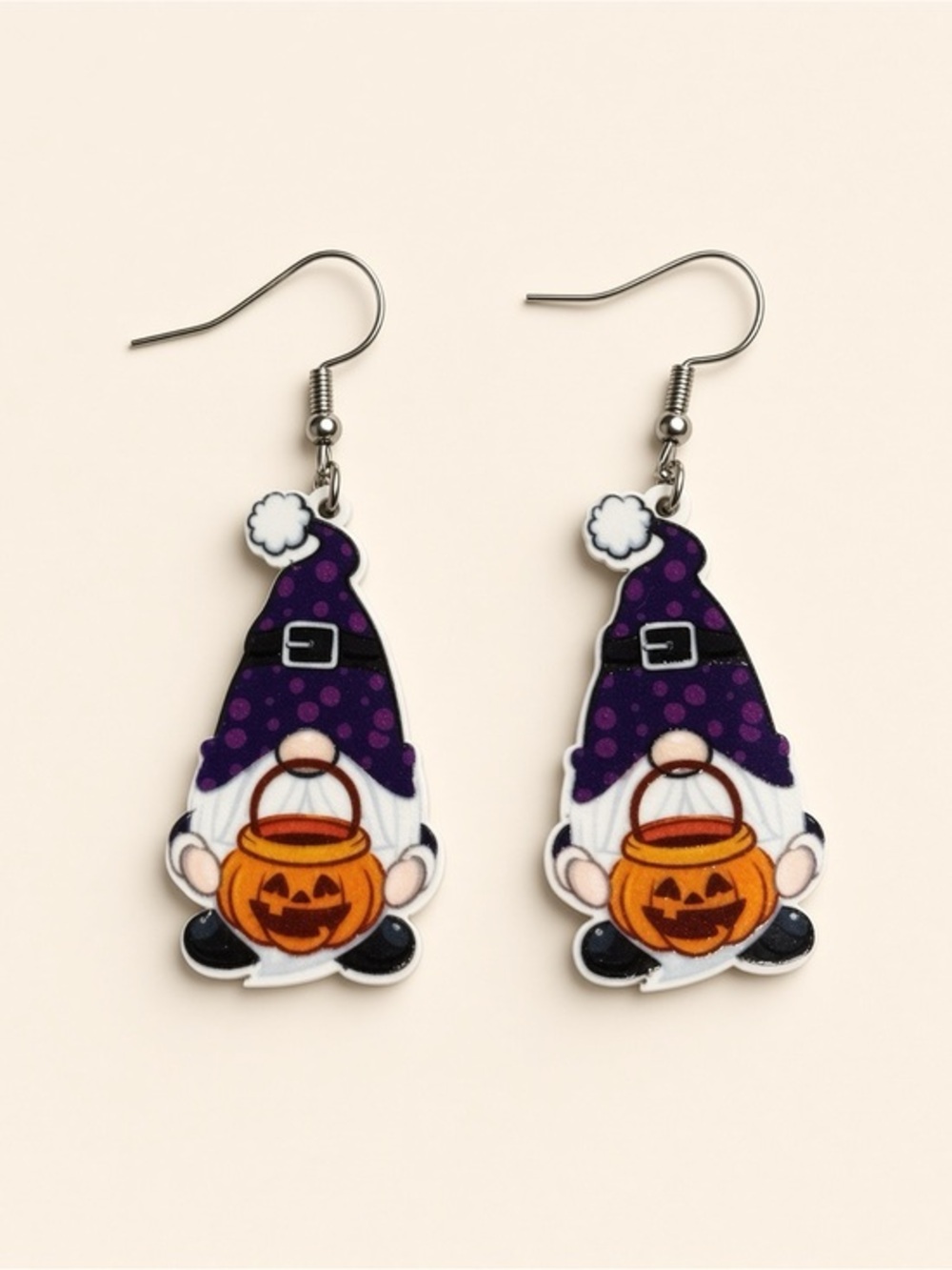 Gnome Halloween Acrylic Earrings!